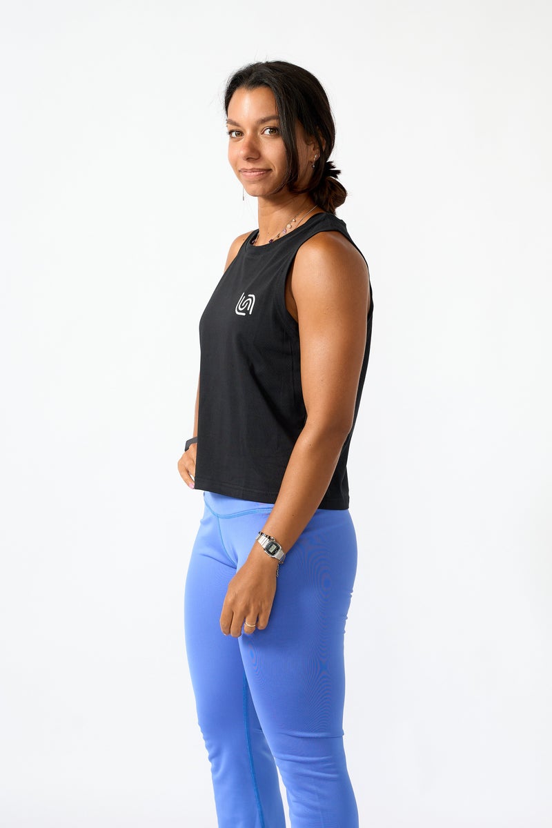 Beyond Women’s Black Cotton Sleeveless Top - Image 2